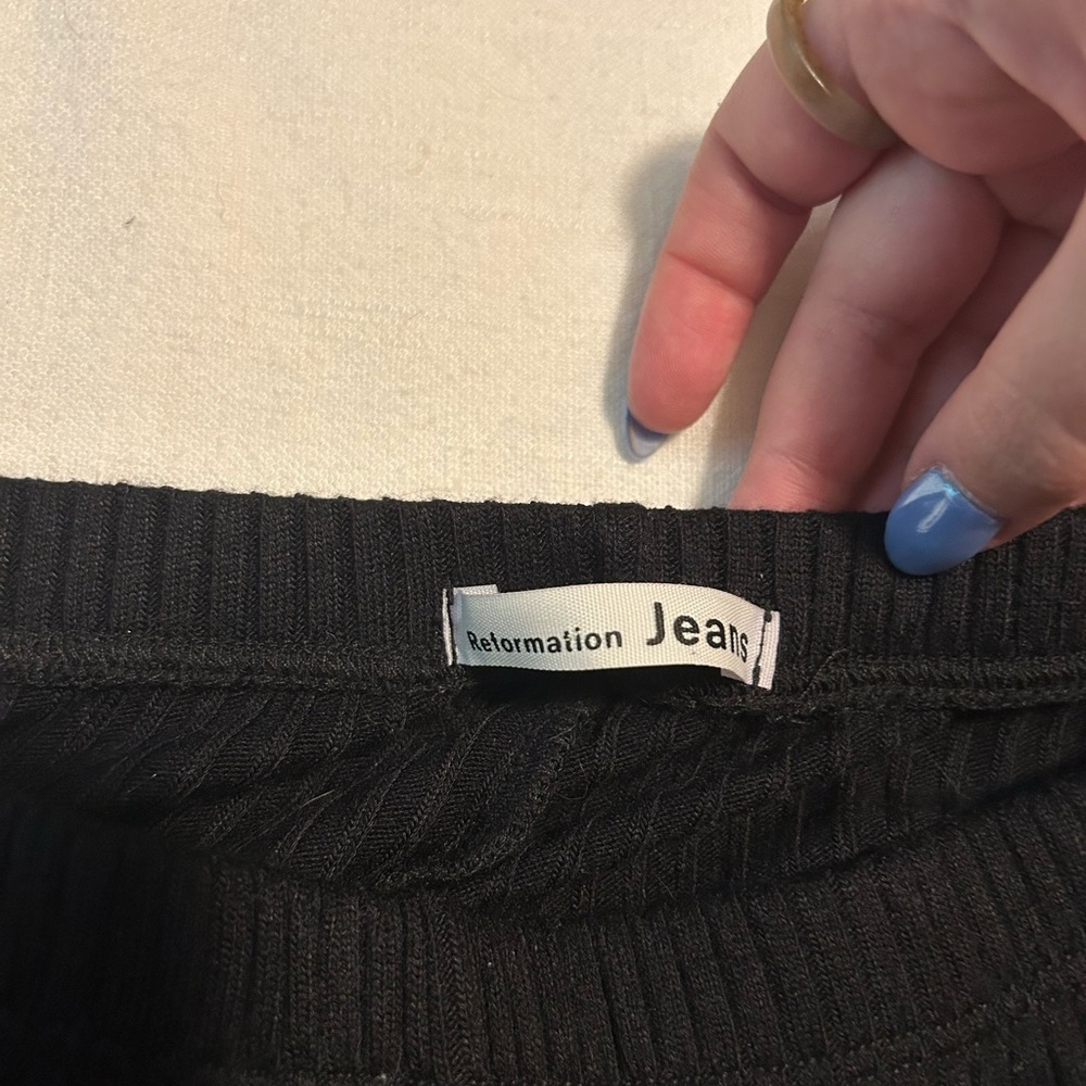 {Reformation} Whitney Ribbed Pants - Picture 4 of 5
